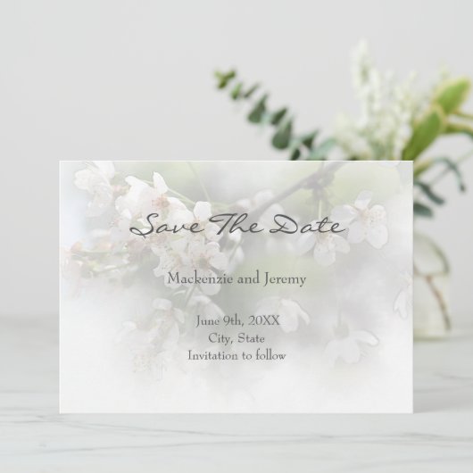 Dreamweaver Blossom 2 sparen de Datum Save The Date (Staand voorkant)