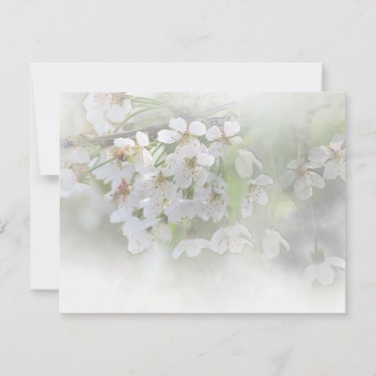 Dreamweaver Blossom Invitation Kaart (Achterkant)