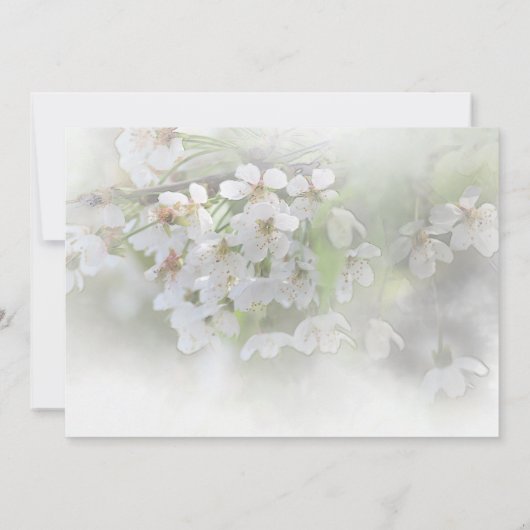 Dreamweaver Blossom Invitation Kaart (Achterkant)