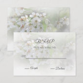 Dreamweaver Blossom RSVP-kaart RSVP Kaartje (Voorkant / Achterkant)