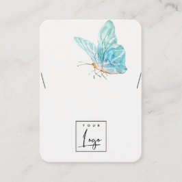 Dreamweaver Blue Aqua Butterfly Logo Display Ketti Visitekaartje