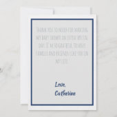 Dreamweaver Blue Boho Baby shower Dank je wel Bedankkaart (Achterkant)