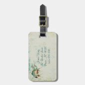 Dreamweaver Blue Camels Bagagelabel (Voorkant verticaal)