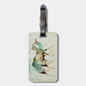 Dreamweaver Blue Camels Bagagelabel (Achterkant verticaal)