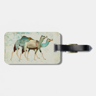 Dreamweaver Blue Camels Bagagelabel