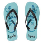 Dreamweaver Blue Gecko Teenslippers (Voetbed)
