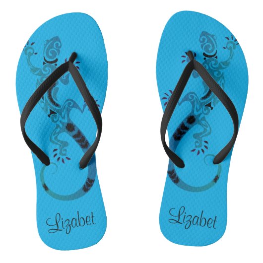 Dreamweaver Blue Gecko Teenslippers (Voetbed)