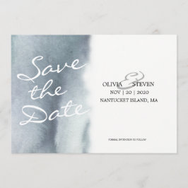 Dreamweaver Blue Grey Waterverf Wedding Save the D Date