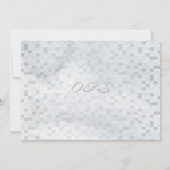 Dreamweaver Blue Grey Waterverf Wedding Save the D Save The Date (Achterkant)