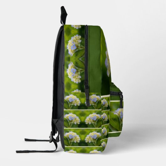 Dreamweaver Blue Hydrangea Flower Personalized Bedrukte Rugzak (Links)