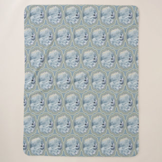 Dreamweaver Blue Medallion Sherpa Deken