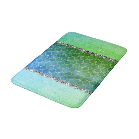 Dreamweaver Blue Mermaid Diamond Bling Badmat (Gekanteld)