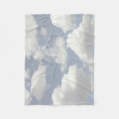 Dreamweaver Blue Sky met Puffy White Clouds Fleece Deken (Voorkant)
