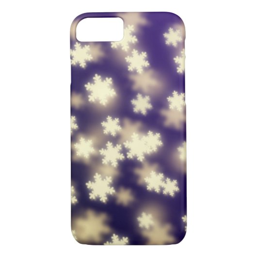 Dreamweaver Blue Snowflake Bokeh Lights Case-Mate iPhone Case (Achterkant)