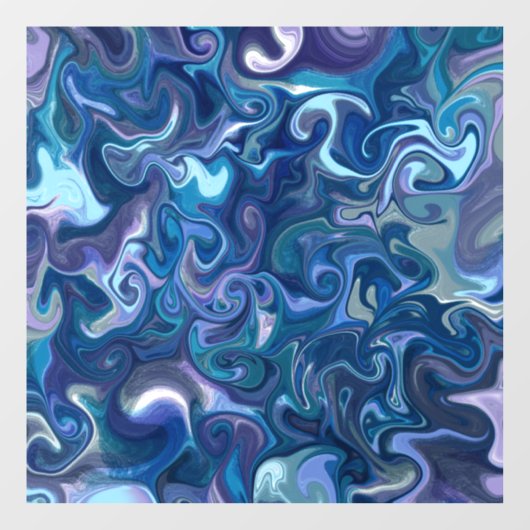 Dreamweaver Blue Swirls Window Cling Raamsticker (Vel)