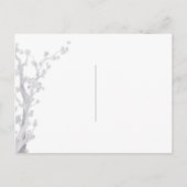 Dreamweaver Blue Tree Wedding RSVP Uitnodiging Briefkaart (Achterkant)