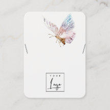 Dreamweaver Blush Aqua Butterfly Logo Display