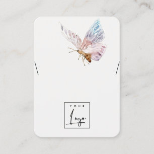 Dreamweaver Blush Aqua Butterfly Logo Display Visitekaartje