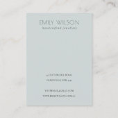 Dreamweaver Blush Aqua Butterfly Logo Earring Disp Visitekaartje (Achterkant)