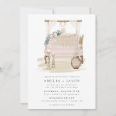 Dreamweaver Bohemian Beach Couple Wedding Invitati Kaart (Voorkant)
