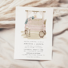 Dreamweaver Bohemian Beach Couple Wedding Invitati Kaart