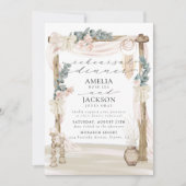 Dreamweaver Bohemian Beach Rehearsal Dinner Kaart (Voorkant)