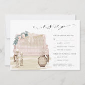 Dreamweaver Bohemian Beach Wedding RSVP Kaart (Voorkant)