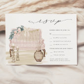 Dreamweaver Bohemian Beach Wedding RSVP Kaart