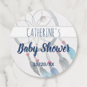 Dreamweaver Boho Baby shower Dank u wel Bedankjes Labels (Achterkant)