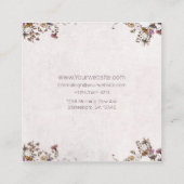 Dreamweaver Boho Chic Deer Monogram Calling Card Contactkaartje (Achterkant)