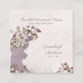 Dreamweaver Boho Chic Deer Monogram Calling Card Contactkaartje (Voorkant)