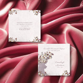 Dreamweaver Boho Chic Deer Monogram Calling Card Contactkaartje