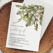 Dreamweaver Boho Waterverf Winter Wedding Kaart