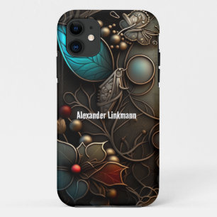 Dreamweaver Bronze en Azure Metal Case-Mate iPhone Case