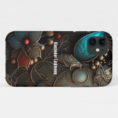 Dreamweaver Bronze en Azure Metal Case-Mate iPhone Case (Achterkant (horizontaal))