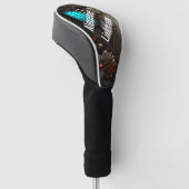 Dreamweaver Bronze en Azure Metal Golfheadcover (Schuin)