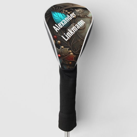Dreamweaver Bronze en Azure Metal Golfheadcover (Voorkant)