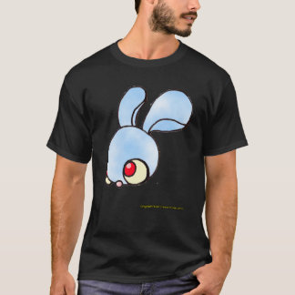Dreamweaver Bunny op een zwarte T-shirt