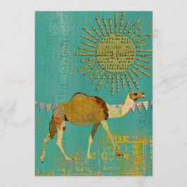 Dreamweaver Camel Baby shower Sunshine Blauwgroen Kaart