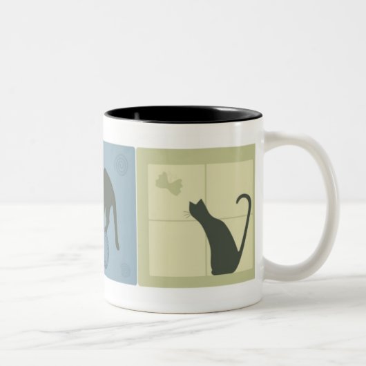 Dreamweaver Cats Tweekleurige Koffiemok (Rechts)