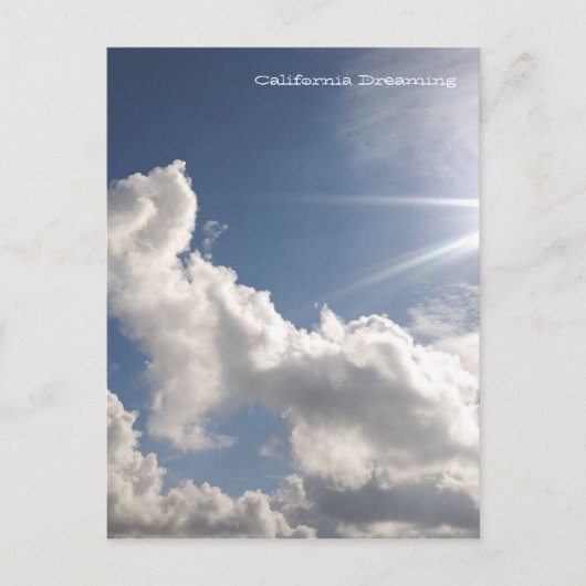 Dreamweaver Clouds Briefkaart (Voorkant)