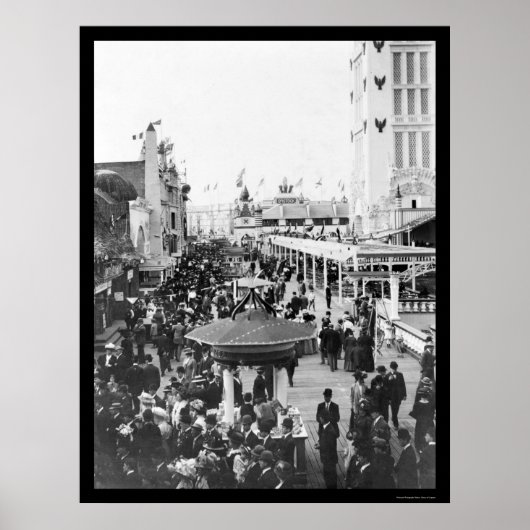 Dreamweaver, Coney Island, New York City 1912 Poster (Voorkant)