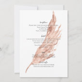 Dreamweaver Cream Earthy-huwelijksuitnodigingsdeta (Achterkant)