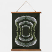 Dreamweaver Curling White Wildflower Abstract Hangend Wandkleed (Voorkant)