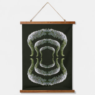 Dreamweaver Curling White Wildflower Abstract Hangend Wandkleed