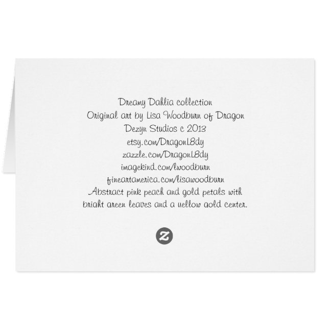 Dreamweaver Dahlia collectie (Achterkant Horizontaal)