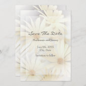 'Dreamweaver Daisies 2' slaat de datum op Save The Date (Voorkant / Achterkant)