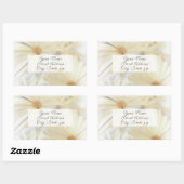 'Dreamweaver Daisies'-label Rechthoekige Sticker (Vel)