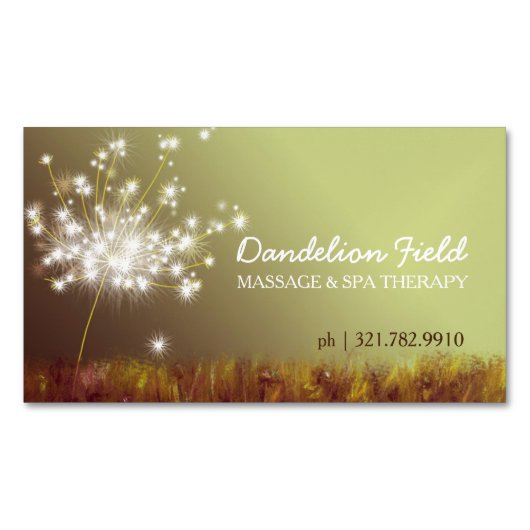 Dreamweaver Dandelion Magnetic Visitekaartjes Visitekaartje Magneet (Voorkant)