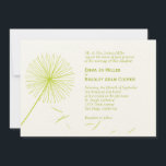 Dreamweaver Dandelion Wedding Invitation - Meadow  Kaart<br><div class="desc">Bedenk de schoonheid van de natuur met dit onweerstaanbaar delicate collectie van de Dandelion-bruiloft. Ideaal voor lente- of zomerbruiloften. Ook beschikbaar in andere kleuren. Overeenkomende onderdelen zijn beschikbaar op berryberrynice.com</div>